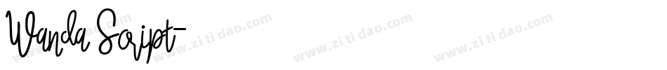 Wanda Script字体转换